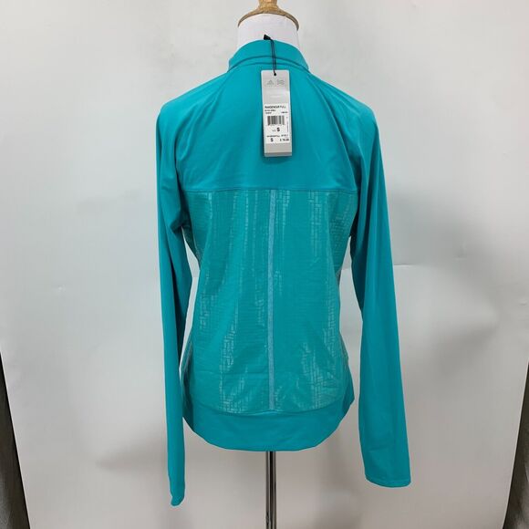 Adidas NBC Golf Jacket Womens S Stretch Blue Raglan Sleeve Rangewear Full Zip - Picture 6 of 15